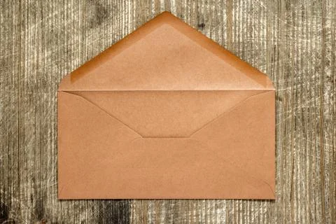 Empty brown envelope Stock Photos