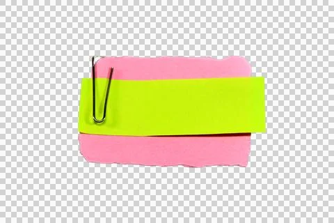 Empty brown paper space for writing letters isolated on white background. Stock Photos