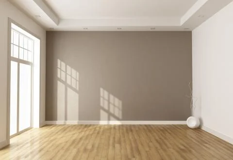 Empty brown room Stock Illustration
