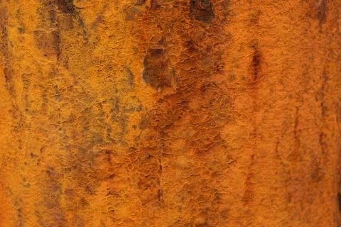 Empty brown rusty stone or metal surface texture. Long banner format. Stock Photos