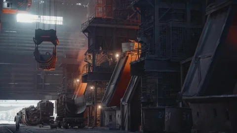 An empty bucket for loading scrap metal Stock Footage 116773022