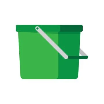 Empty bucket vector illustration icon Stock Illustration