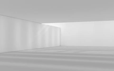 Empty building construction, with sunlight shade, 3d rendering. Ilustración de archivo