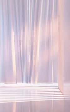 Empty building structure with creative geometries, 3d rendering. Ilustración de archivo