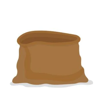 Empty burlap sack. Stock Illustration