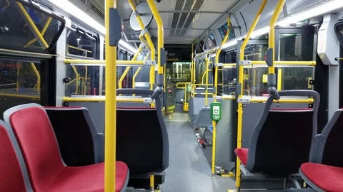 Empty Bus Video stock 91052686