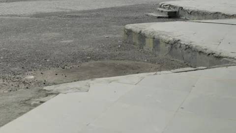 Empty bus terminal at the inter state bus terminal due to corona pandemic in Stock Footage 141247241