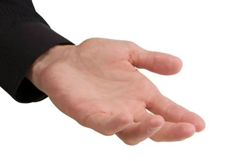 Empty business hand Stock Photos