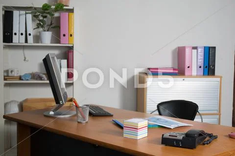 Empty business office, modern and bright Stock Photos