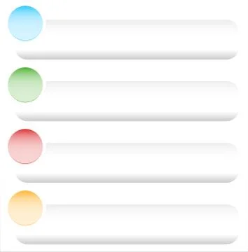 Empty button, banner background in more colors. Ilustración de archivo