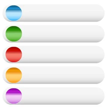 Empty button, banner background in more colors. Ilustración de archivo