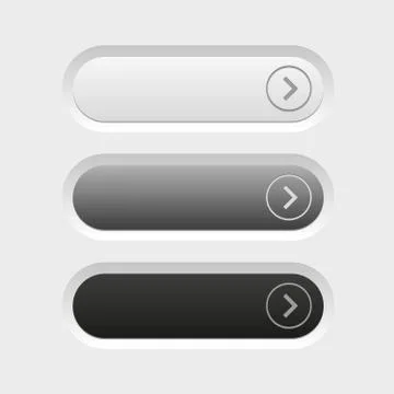 Empty button set Stock Illustration