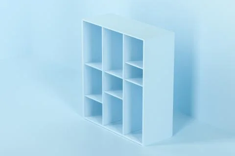 Empty cabinet in the empty new house, 3d rendering. Stock Illustration