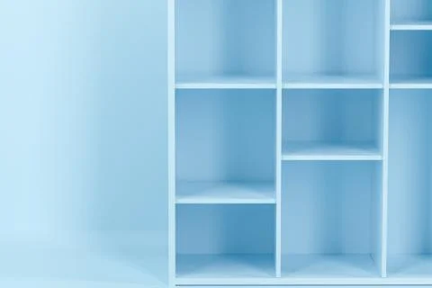 Empty cabinet in the empty new house, 3d rendering. Stock Illustration