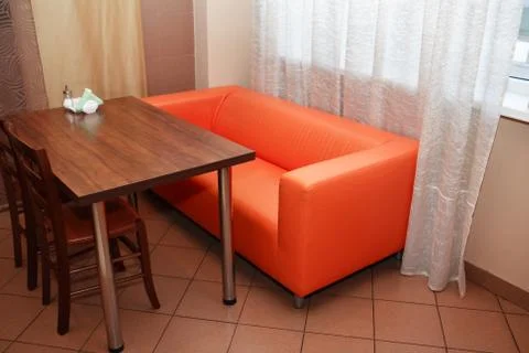 Empty Café Interior Stock Photos