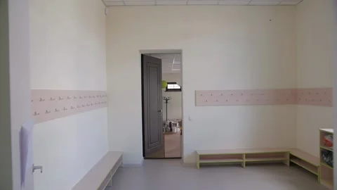 The Empty Cafeteria Stock Footage 140882835