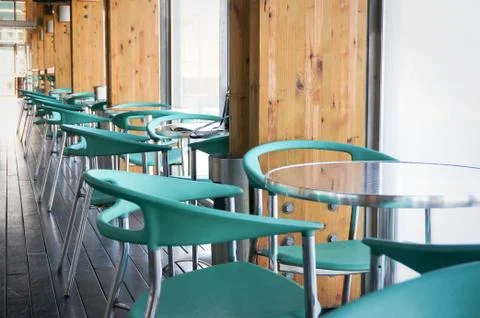 Empty cafeteria Stock Photos