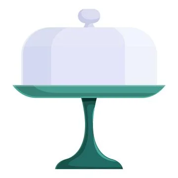 Empty cake stand waiting for dessert display Stock Illustration