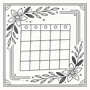 Empty Calendar Sheet Icon for Organization and Planning Stock Illustration