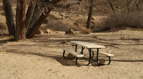 Empty Campground in the Desert at Green River, Utah Stock Footage 36307978