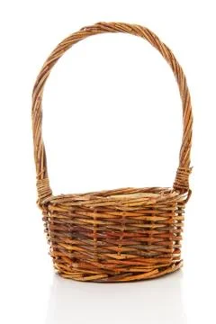 Empty cane basket Stock-Fotos