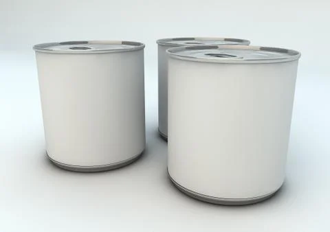 Empty cans Illustrazione stock