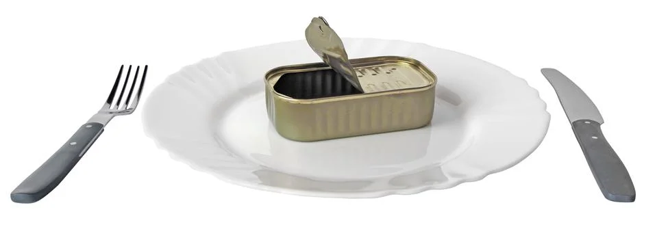 Empty cans Stock Photos