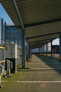 An empty car park Stock Photos
