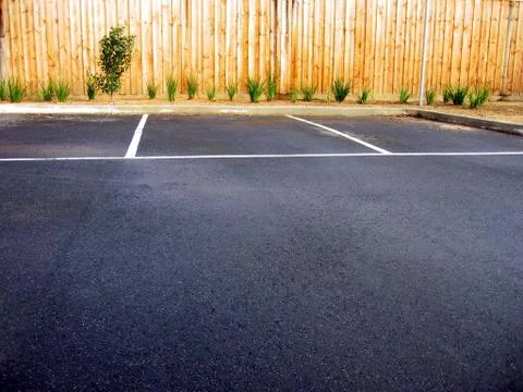 Empty car parks Foto stock
