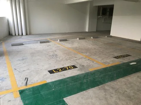 Empty car parks Stock-Fotos