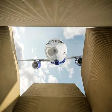 Empty cardboard box 스톡 일러스트