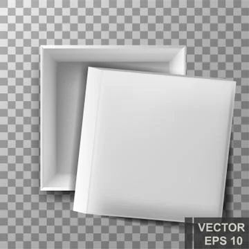 Empty cardboard box. Packaging. Sending a parcel. Mocap. For your design. イラスト素材