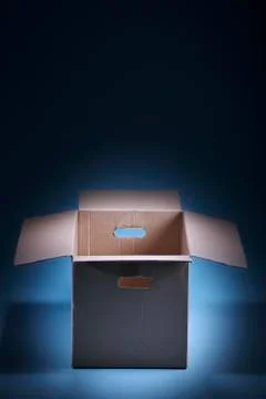 Empty Cardboard Box Stock Photos