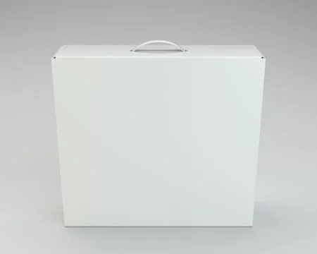 Empty cardboard on white background. 스톡 일러스트