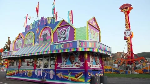 An empty carnival Stock Footage 154991974