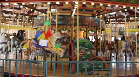 Empty carousel Stock Footage 49833299