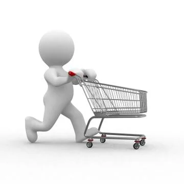 Empty cart Stock Illustration
