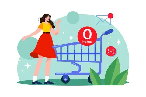 Empty Cart Stock Illustration