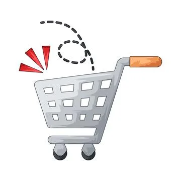 Empty cart illustration Stock Illustration
