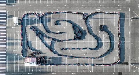 Empty Carting track Stock Photos