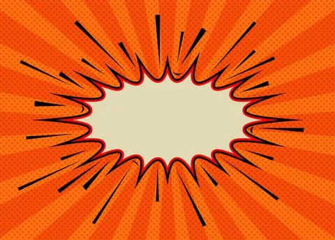 Empty Cartoon comic speech. pop art retro comic style - stock vector. Stock Photos