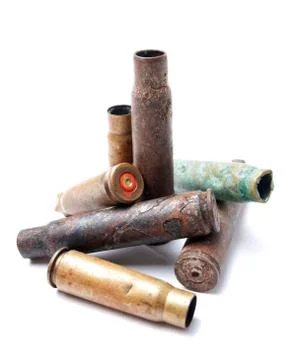 Empty cartridges Stock Photos