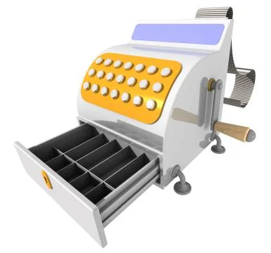 An empty cash register Illustration