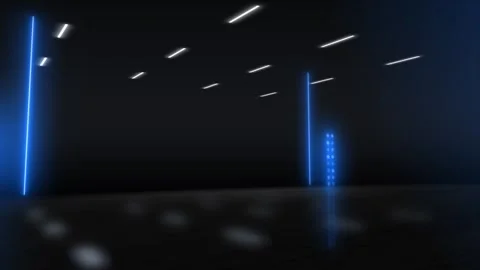 Empty catwalk with many spotlights, fashion event, runway podium stage, fas.. Stock Footage 291643853