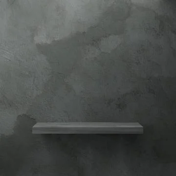 Empty cement concrete wall studio room interior for display product 스톡 일러스트