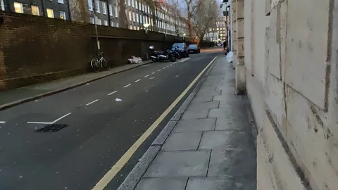 Empty central London streets during Coronavirus Outbreak, 4K Stock Footage 126113804