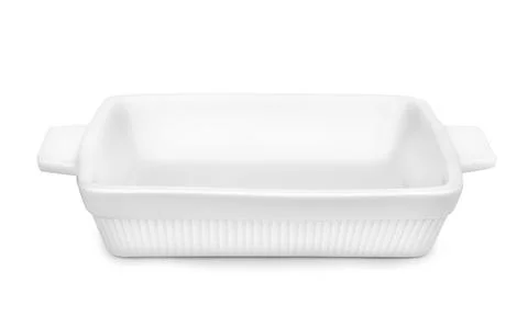 Empty ceramic baking tray Stock Photos