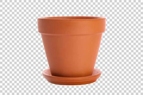 Empty ceramic flower pot Foto stock