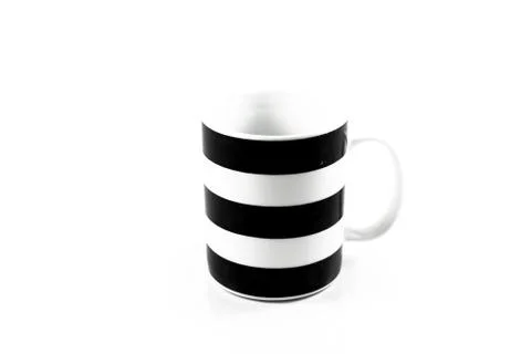 Empty ceramic mug isolated on white background Stock Photos