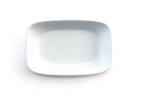 Empty ceramic plate Stock Illustration